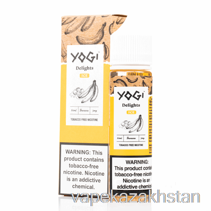 Vape Kazakhstan Banana Ice - Yogi Delights - 60mL 0mg